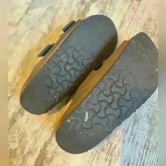 Birkenstock Arizona big buckle gray & leather‎ slides women’s size 6 - Picture 6 of 6